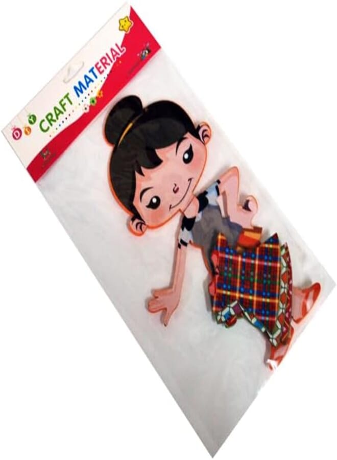 Simba Multicolored Girl-Shaped Foam Piece Model CS31011, Creative Solution for Children’s Crafts and Play